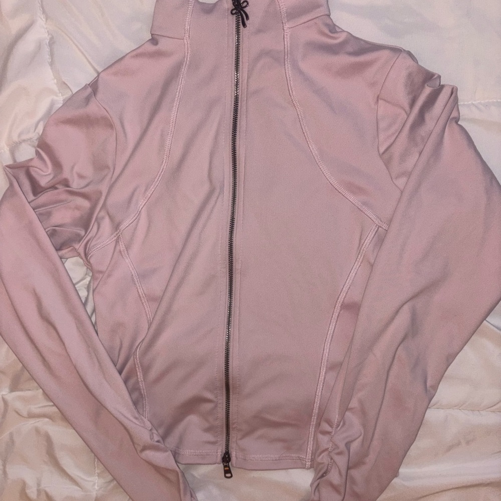 Hollister Light Pink Zip-Up Bomber Jacket